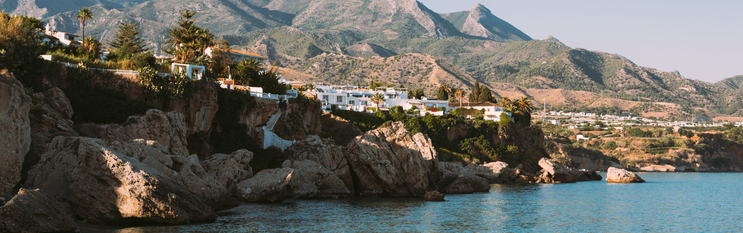 Nerja, Spain. coast near resort town of Nerja in Spain