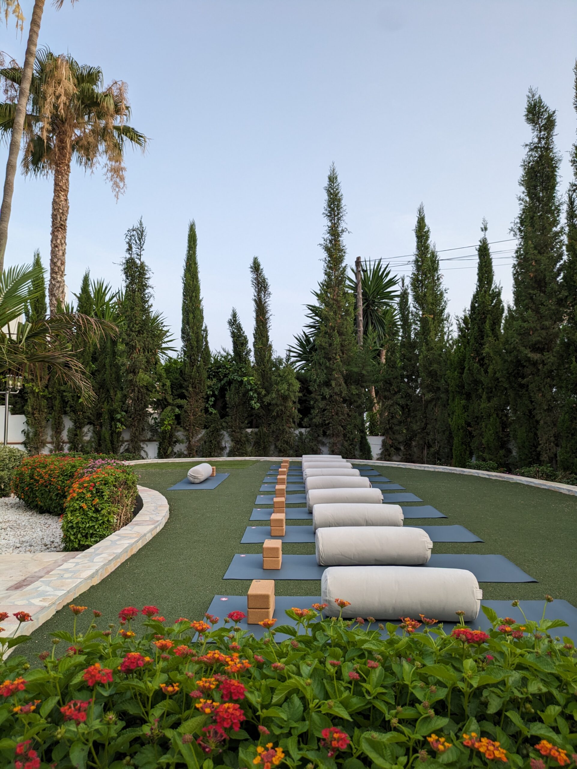 Casa Lavanda Our beautiful Manduka mat lineup at Casa Lavanda de Nerja
